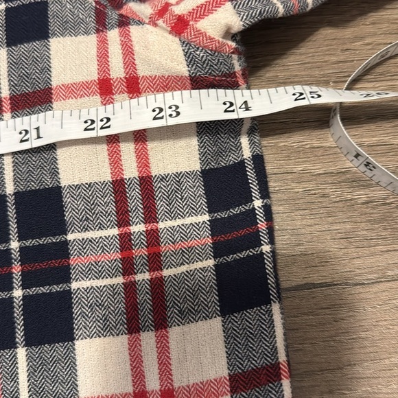 Hobbs creek Men's Plaid Shirt  size large Red, Blue, and White 100% cotton soft - Picture 7 of 10